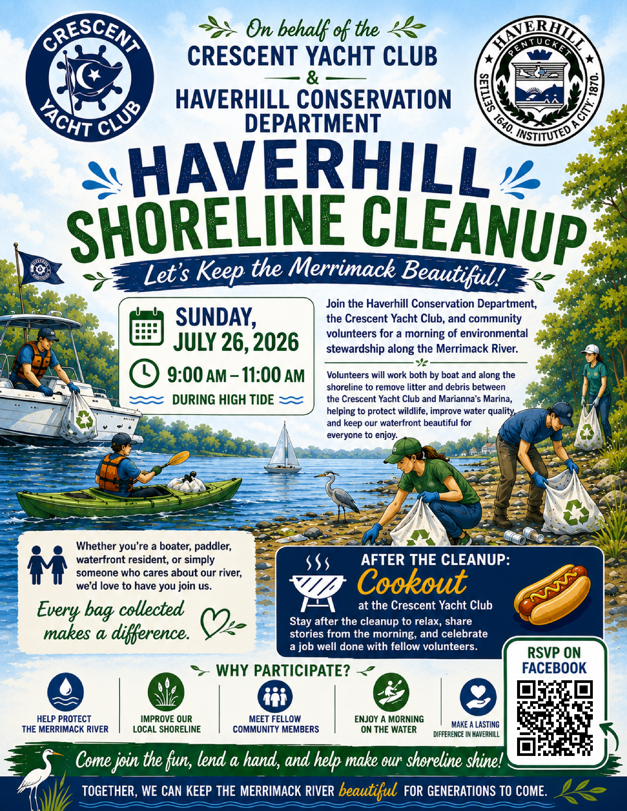 Haverhill Shoreline Cleanup flyer