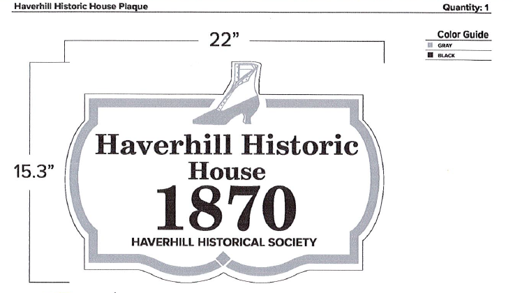Historical House Plaque
